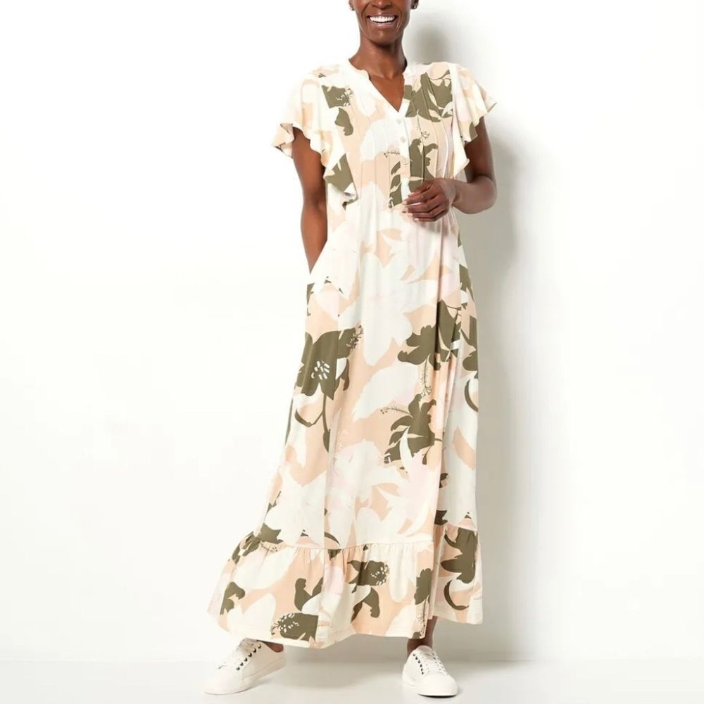 Studio Park x Amy Stran Petite Floral Effortless Maxi Dress